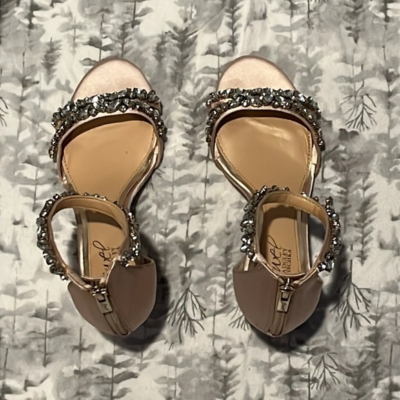 Jewel Badgley Mischka Caroline Embellished Strap Evening Shoe NWOT - Bridal - Picture 7 of 12